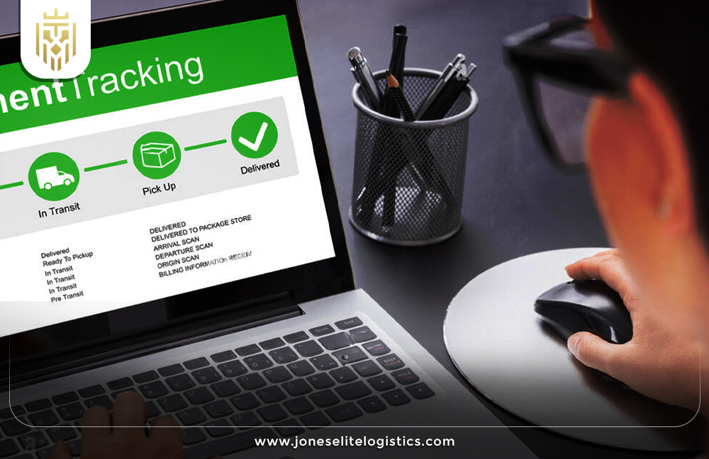 image of customer using online website to track shipment | JEL