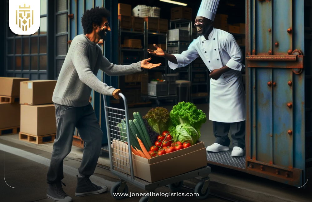 image of restaurants receiving their food supplies | JEL