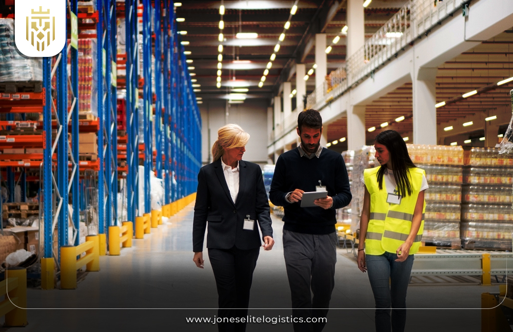 Image of management overseeing warehouse | JEL